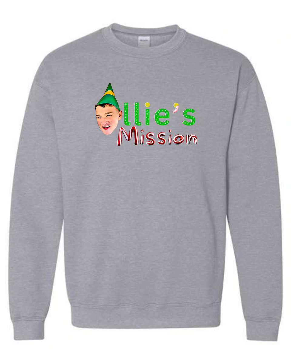 Ollies Mission Logo Crew Neck (Front and Back)